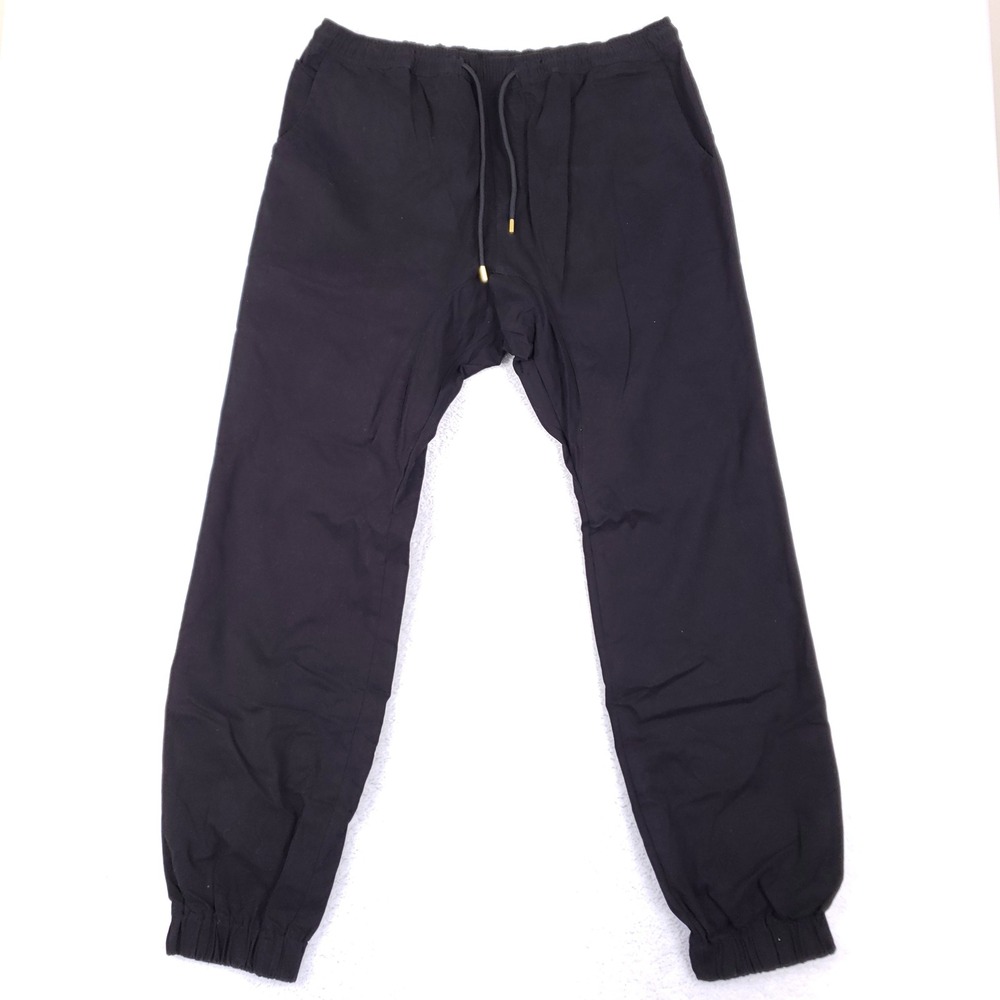 Good Counsel Joggers Mens XXL Black Cotton Stretch Streetwear Athleisure Pants